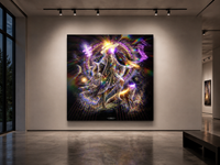 "The Fool" Stretched Canvas Print
