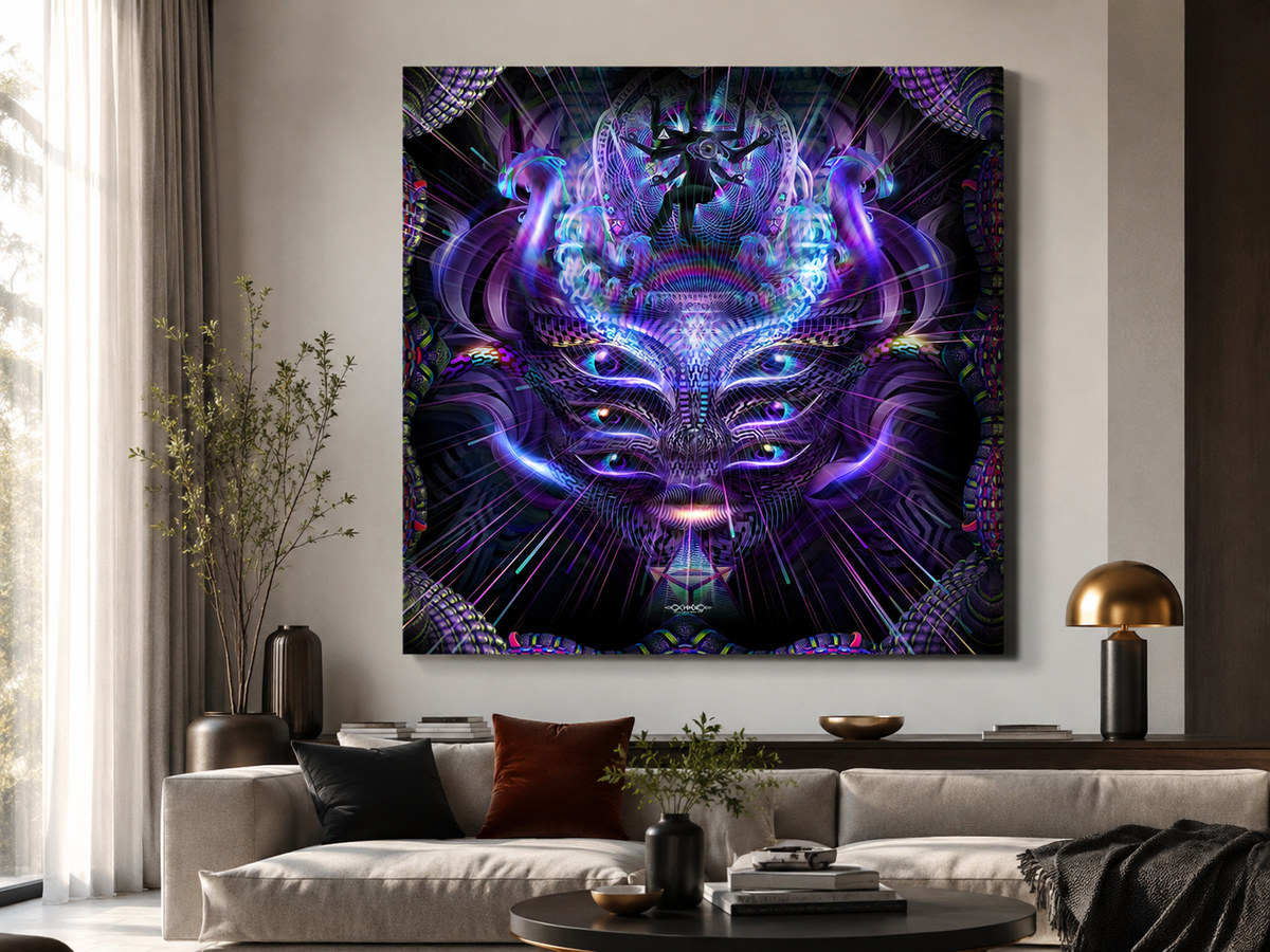 She Loves Me Stretched Canvas Print