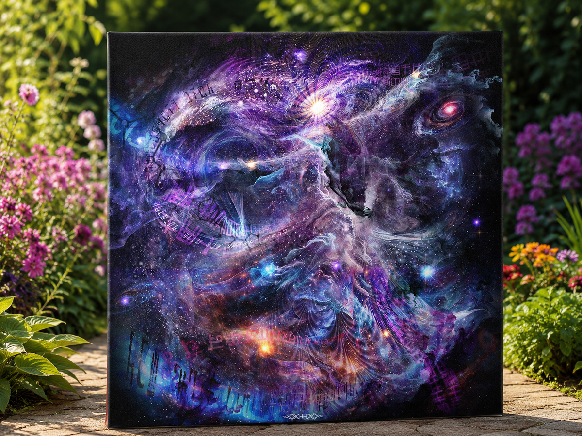 Whirling Universe Stretched Canvas Print