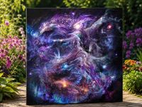 Whirling Universe Stretched Canvas Print