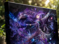 Whirling Universe Stretched Canvas Print