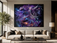 Whirling Universe Stretched Canvas Print