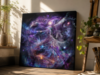 Whirling Universe Stretched Canvas Print