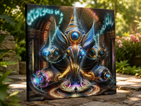 Meta-Droid Mantra Stretched Canvas Print