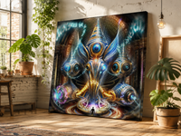 Meta-Droid Mantra Stretched Canvas Print