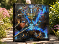 Celestial Cradle Stretched Canvas Print