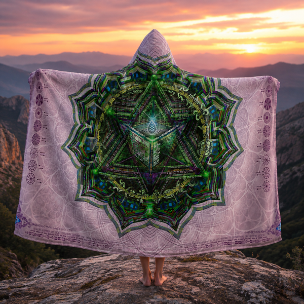 Anahata Heart Chakra Hooded Blanket