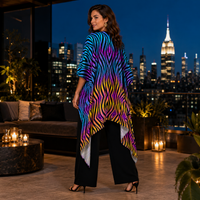 Xenowave Draped Kimono