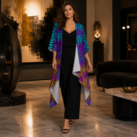 Xenowave Draped Kimono