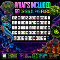 3D Floral Asset Pack - Psychedelic Art Graphic Assets