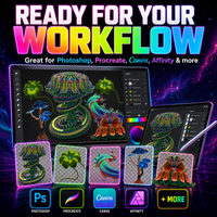 3D Floral Asset Pack - Psychedelic Art Graphic Assets