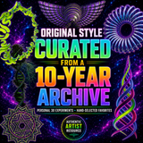 132 Psychedelic 3D Render PNG Assets