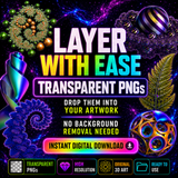 3D Fractal Asset Pack - Psychedelic Art Graphic Assets