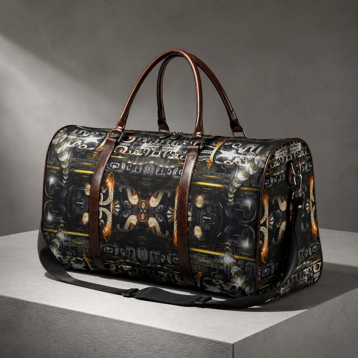 Blitzed Duffel Bag, Psychedelic Travel Bag, Canvas Weekender Bag, Gym Bag, Overnight Bag, Festival Bag