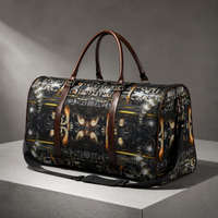 Blitzed Duffel Bag, Psychedelic Travel Bag, Canvas Weekender Bag, Gym Bag, Overnight Bag, Festival Bag