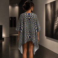 Chromadelic Draped Kimono lifestyle back view