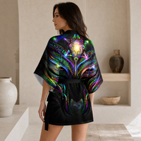 Enchanted Essence Kimono Robe lifestyle three-quarter back view