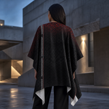 Geometrix Draped Kimono lifestyle back view