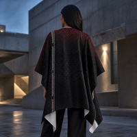 Geometrix Draped Kimono lifestyle back view