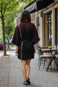 Geometrix Kimono Robe lifestyle back view