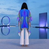 Holowave Draped Kimono lifestyle back view