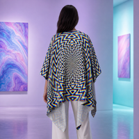 Hypnodelica Draped Kimono lifestyle back view