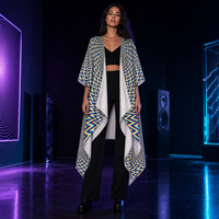 Hypnodelica Draped Kimono lifestyle alternate front view