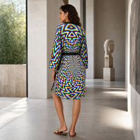 Hypnodelica Peignoir Kimono — lifestyle three-quarter back