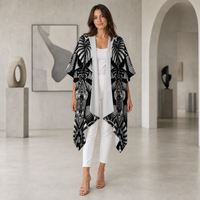 Hypnotica Draped Kimono lifestyle front view