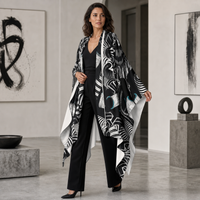 Hypnotica Draped Kimono lifestyle three-quarter front view