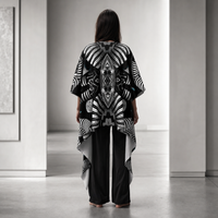 Hypnotica Draped Kimono lifestyle back view