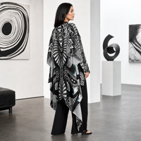 Hypnotica Draped Kimono lifestyle three-quarter back view