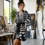 Hypnotica Kimono Robe lifestyle three-quarter front view