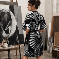 Hypnotica Kimono Robe lifestyle three-quarter back view