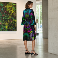 Jungle Juice Peignoir Kimono — lifestyle three-quarter back