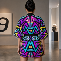 Mystic Mandala Kimono Robe lifestyle back view