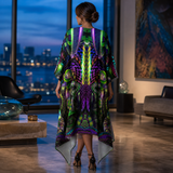 Mystic Temptation Draped Kimono lifestyle back view