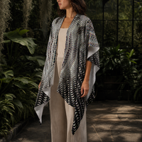 Organix Draped Kimono lifestyle three-quarter front view