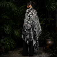 Organix Draped Kimono lifestyle three-quarter back view