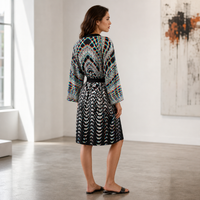 Organix Peignoir Kimono — lifestyle three-quarter back