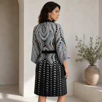 Organix Kimono Robe lifestyle three-quarter back view