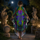 Primordial Draped Kimono lifestyle back view