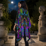 Primordial Draped Kimono lifestyle three-quarter back view