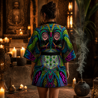 Primordial Presence Kimono Robe lifestyle back view