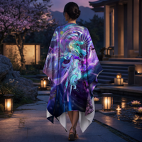 Satyam Shivam Sundram Draped Kimono lifestyle back view