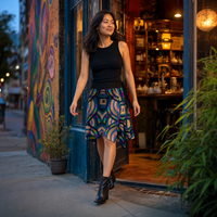 Tea Daze Wrap Skirt — lifestyle front