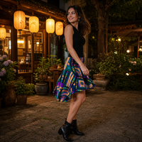 Tea Daze Wrap Skirt — lifestyle right profile