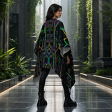 Tryptek Draped Kimono lifestyle three-quarter back view