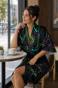 Tryptek Kimono Robe lifestyle three-quarter front view