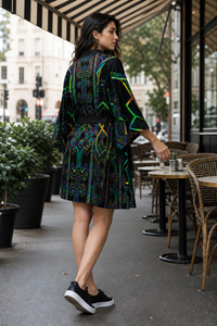 Tryptek Kimono Robe lifestyle three-quarter back view